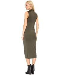 Robe midi olive Acne Studios