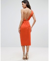 Robe midi orange Asos