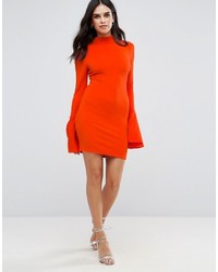 Robe midi orange AX Paris