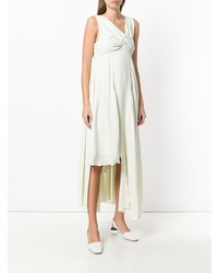 Robe midi plissée blanche Drome