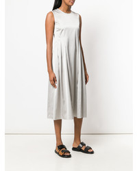 Robe midi plissée grise 'S Max Mara