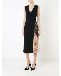 Robe midi plissée noire Jason Wu