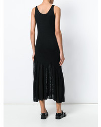 Robe midi plissée noire Calvin Klein 205W39nyc
