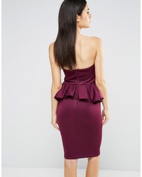 Robe midi pourpre foncé AX Paris