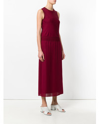 Robe midi pourpre foncé Theory