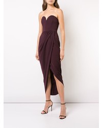 Robe midi pourpre foncé Shona Joy