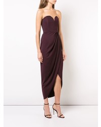 Robe midi pourpre foncé Shona Joy