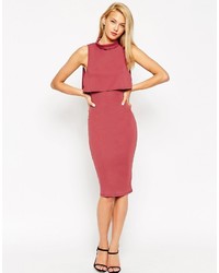 Robe midi rouge Asos