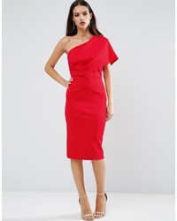 Robe midi rouge Asos