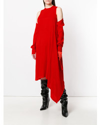 Robe midi rouge Marios