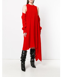 Robe midi rouge Marios