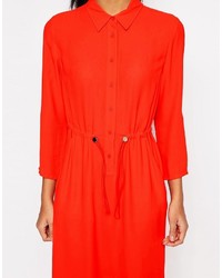Robe midi rouge French Connection