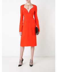 Robe midi rouge Antonio Berardi