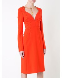 Robe midi rouge Antonio Berardi