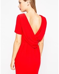 Robe midi rouge Asos