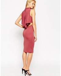 Robe midi rouge Asos