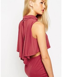 Robe midi rouge Asos