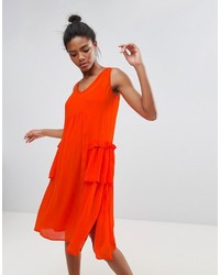 Robe midi rouge French Connection