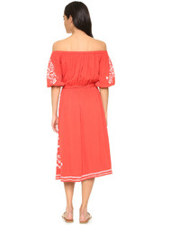 Robe midi rouge Tularosa