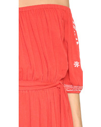 Robe midi rouge Tularosa