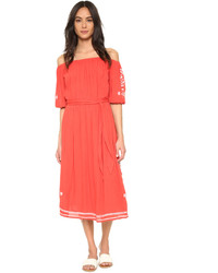 Robe midi rouge Tularosa