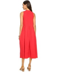 Robe midi rouge Rachel Comey