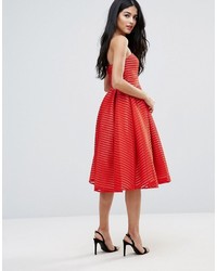 Robe midi rouge Forever Unique