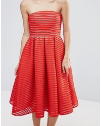 Robe midi rouge Forever Unique