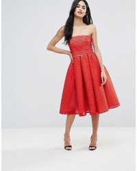 Robe midi rouge Forever Unique