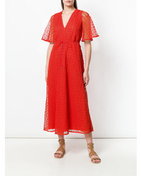 Robe midi rouge Temperley London