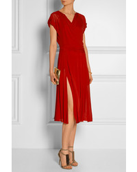 Robe midi rouge Donna Karan