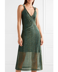 Robe midi vert foncé By Malene Birger