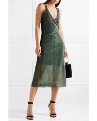 Robe midi vert foncé By Malene Birger