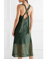 Robe midi vert foncé By Malene Birger