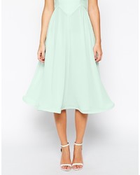 Robe midi vert menthe Asos