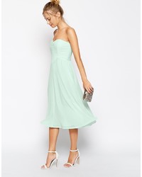 Robe midi vert menthe Asos