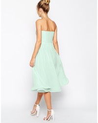 Robe midi vert menthe Asos