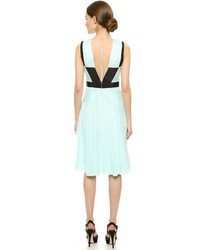 Robe midi vert menthe J. Mendel