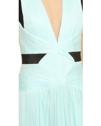 Robe midi vert menthe J. Mendel