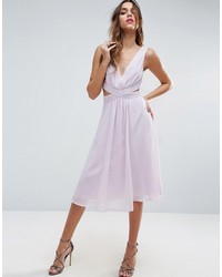 Robe midi violet clair Asos