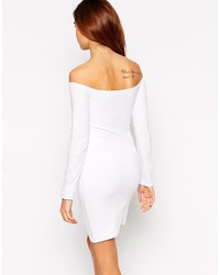 Robe moulante blanche Asos