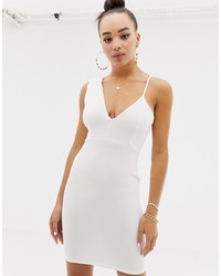 Robe moulante blanche Missguided