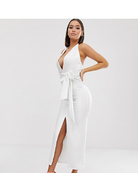 Robe moulante blanche Missguided