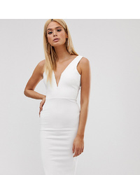 Robe moulante blanche Missguided Tall