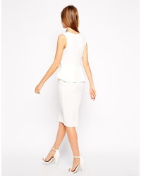 Robe moulante blanche Asos