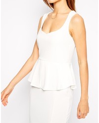 Robe moulante blanche Asos