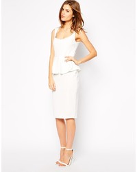 Robe moulante blanche Asos