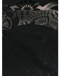 Robe moulante imprimée noire Versace Jeans