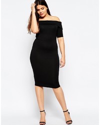 Robe moulante noire Asos