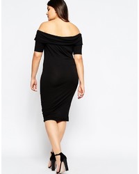 Robe moulante noire Asos